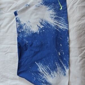 Nike Women's Blue and White Shorts